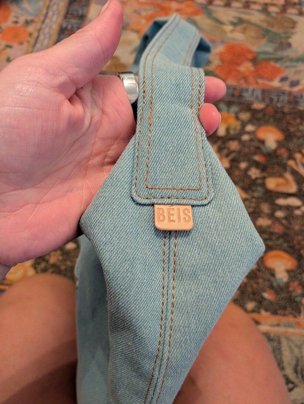 Beis X Gap Denim Shoulder Tote - Picture 5 of 7